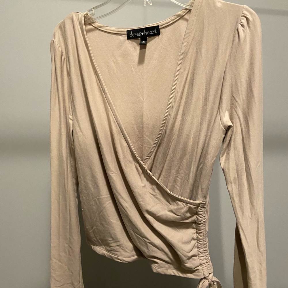 Tan Wrap Shirt